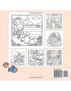 Libro para Colorear Momentos de Chicas 40 Ilustraciones 2