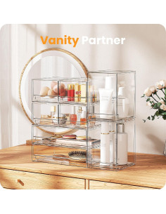 Cajones de Almacenamiento Apilables A-LuGei 19.1 cm Acrílico 2