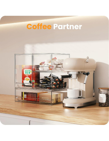 Cajones de Almacenamiento Apilables A-LuGei 19.1 cm Acrílico