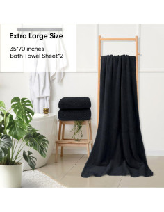 HOMEXCEL Toallas de Baño Ultra Suaves Paquete de 2 178x89cm 2