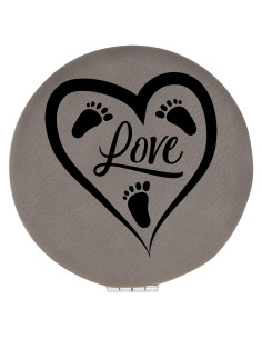 Espejo Compacto de Maquillaje Enthoozies 6.35 cm Doble Lente