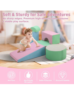 Conjunto de Juguetes de Escalada M HI-Mat 5 Piezas Rosa 2