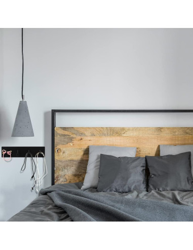 Soporte de Llaves Picowe Negro 4 Filas Acero Inoxidable