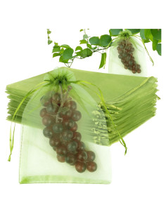 Bolsas de Protección para Frutas ANZNKU 100pcs 20x30 cm Verde