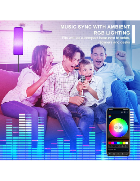 Lámpara de Pie Regulable FRIDEKO HOME 2 Pack Beige 9W