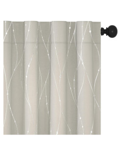 Cortinas Blackout Deconovo 132x183 cm 2 Paneles Beige