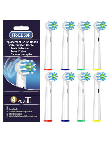 8 Cabezas de Cepillo de Dientes Repuesto MOFELE para Oral B
