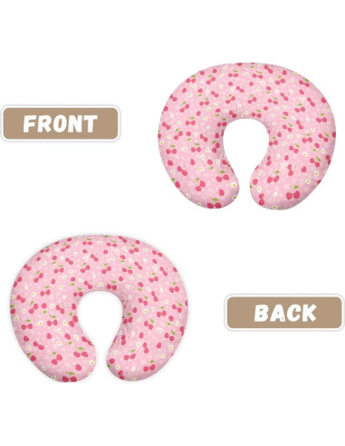 Funda de Almohada de Lactancia Hzeswody Cereza Suave