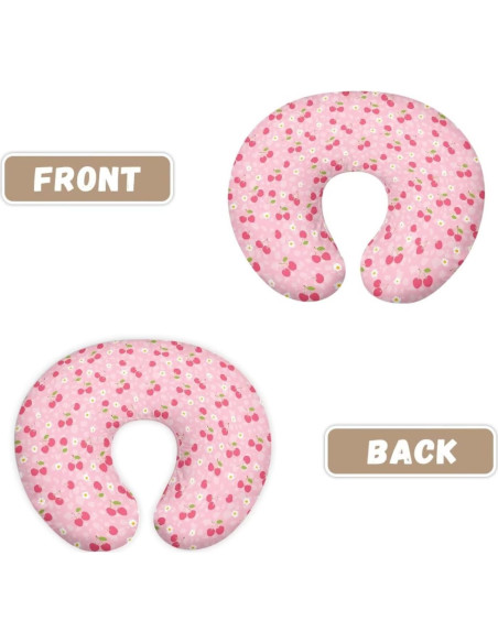 Funda de Almohada de Lactancia Hzeswody Cereza Suave