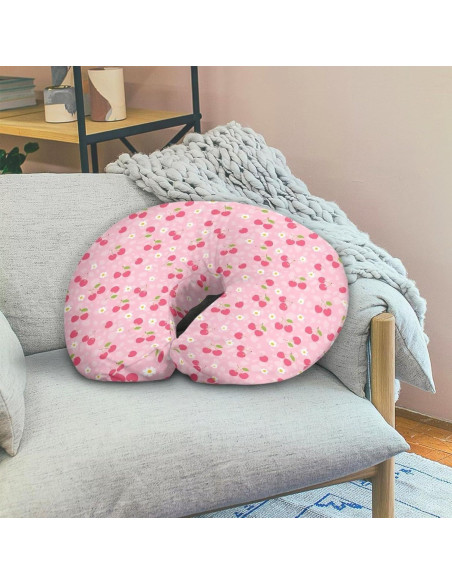 Funda de Almohada de Lactancia Hzeswody Cereza Suave