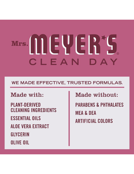 Jabón de Manos Mrs. Meyer's Clean Day Mum 370 ml x 3 Gel