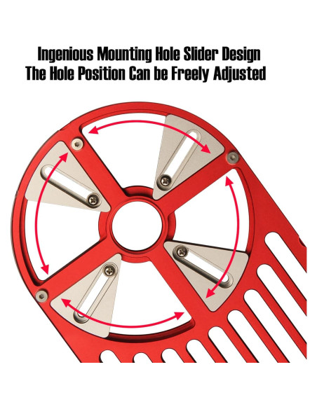 Base de Router Universal Toolcool 24.4x15.7cm Aluminio