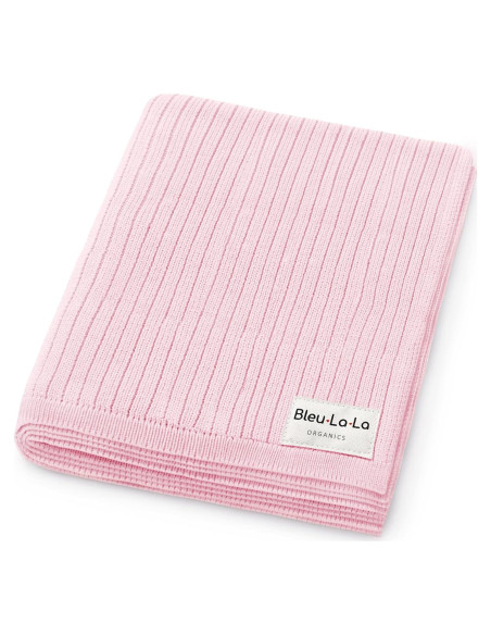 Manta de Envolver 100% Algodón Orgánico Bleu La La Rosa Pálido