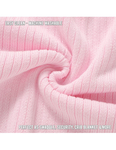 Manta de Envolver 100% Algodón Orgánico Bleu La La Rosa Pálido