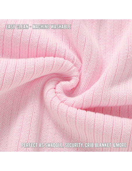 Manta de Envolver 100% Algodón Orgánico Bleu La La Rosa Pálido