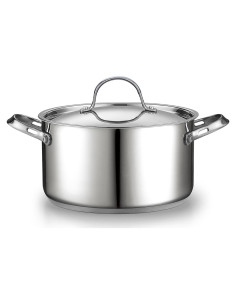 Olla de Acero Inoxidable 6 Cuartos Cooks Standard con Tapa