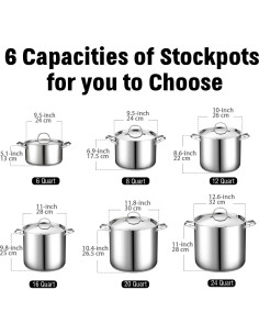 Olla de Acero Inoxidable 6 Cuartos Cooks Standard con Tapa 2