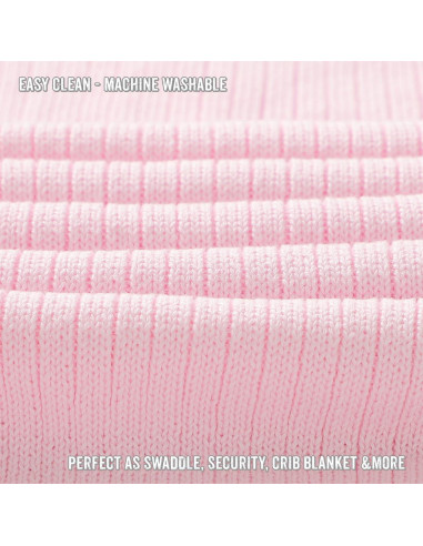 Manta de Envolver 100% Algodón Orgánico Bleu La La Rosa Pálido