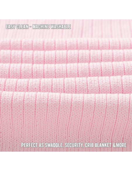 Manta de Envolver 100% Algodón Orgánico Bleu La La Rosa Pálido