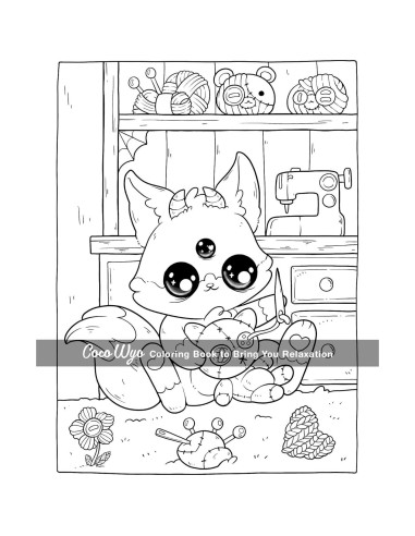 Creepy Cutie: Coloring Book for Adults and Teens Featuring Goth Kawaii and Spooky Cute Creatures of All Kinds and Many More
