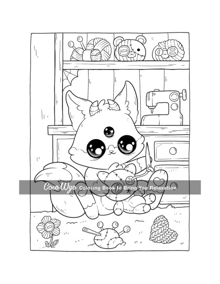 Creepy Cutie: Coloring Book for Adults and Teens Featuring Goth Kawaii and Spooky Cute Creatures of All Kinds and Many More
