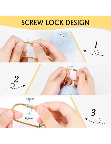 Anillas de Llave de Latón Tiezzi Gold, 4 Piezas con Carabinero