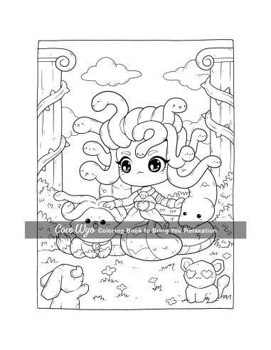 Creepy Cutie: Coloring Book for Adults and Teens Featuring Goth Kawaii and Spooky Cute Creatures of All Kinds and Many More