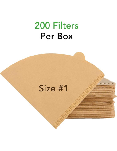 Filtros de Café Biodegradables Ecowilli Tamaño 01 - 200 Unidades