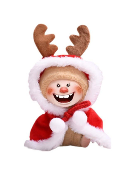 Conjunto de Ropa Navideña para Muñecas 17cm Baooohee - Rojo Brillante