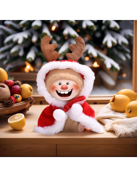 Conjunto de Ropa Navideña para Muñecas 17cm Baooohee - Rojo Brillante