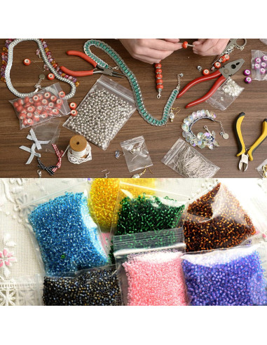 400 Bolsas de Plástico Reutilizables VOPTON 4 Tamaños 15x10cm