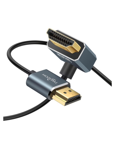 Cable HDMI Flexible Twozoh 0.3m 90 Ultra Delgado 4K 60Hz