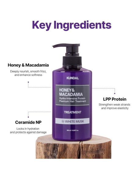 KUNDAL Champú y Acondicionador Vainilla Ámbar 500 ml - Hidratante