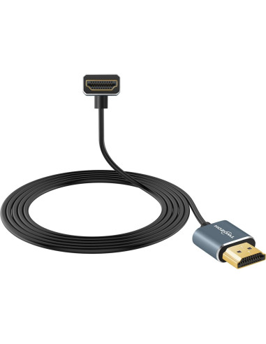 Cable HDMI Flexible Twozoh 0.3m 90 Ultra Delgado 4K 60Hz