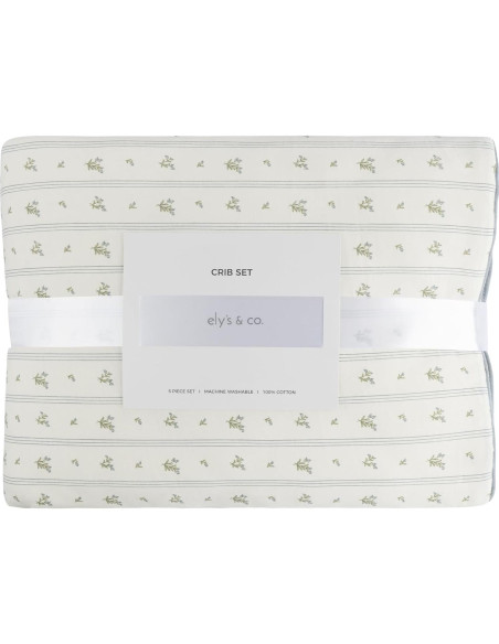 Conjunto de Ropa de Cuna Ely's & Co. 5 Piezas Baya Azul