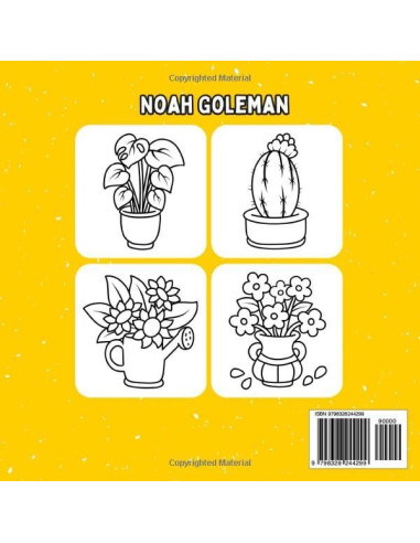 Bold and Easy Flowers & Plants Coloring Book: 51 Big and Simple Designs for Adults, Seniors, and Kids