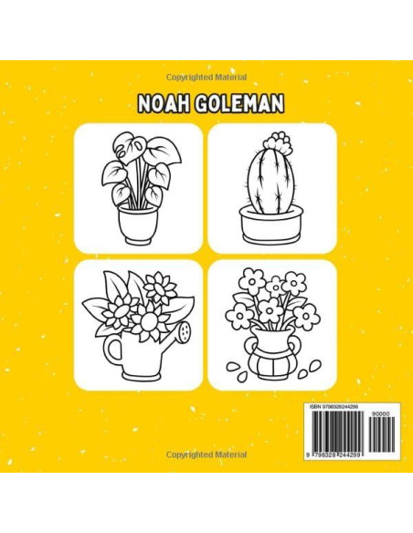 Bold and Easy Flowers & Plants Coloring Book: 51 Big and Simple Designs for Adults, Seniors, and Kids