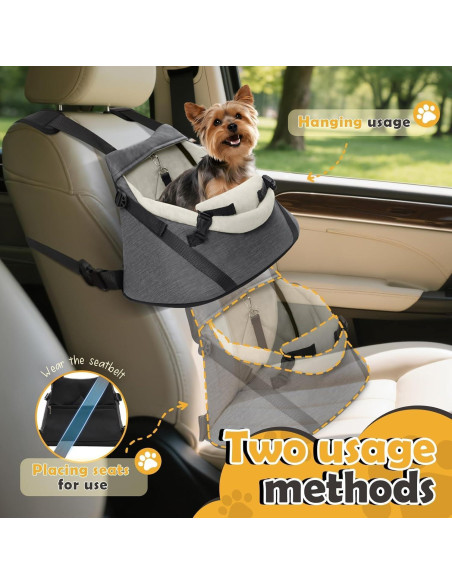Asiento de Coche para Perros WOYYHO Mediano 36.8x24.9cm