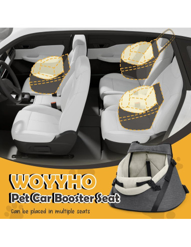 Asiento de Coche para Perros WOYYHO Mediano 36.8x24.9cm
