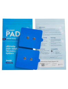 Almohadillas Electrodos Reemplazo NeuroMD TENS Cuadradas 2 Pzas