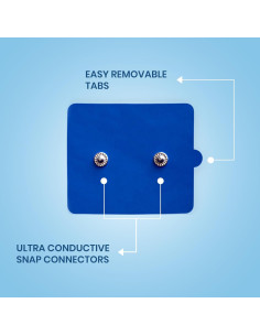 Almohadillas Electrodos Reemplazo NeuroMD TENS Cuadradas 2 Pzas 2