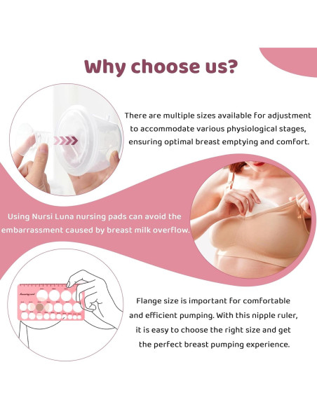 Kit de Lactancia Nursi Luna con Bridas y Almohadillas 10PCS