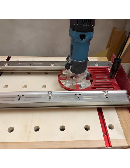 Base de Router Universal Toolcool 24.4x15.7cm Aluminio