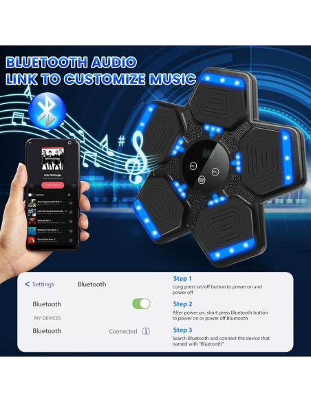 Máquina de Boxeo Musical COUOMOXA para Niños 6+ Años