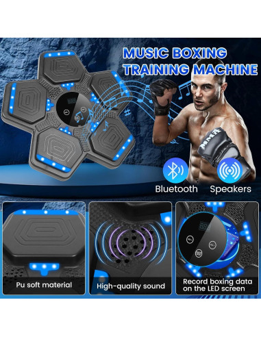 Máquina de Boxeo Musical COUOMOXA para Niños 6+ Años