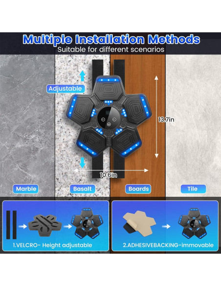 Máquina de Boxeo Musical COUOMOXA para Niños 6+ Años