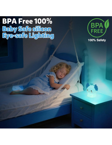 Luz Nocturna Axolote Ollycasa, 7 Colores, Recargable, 11cm