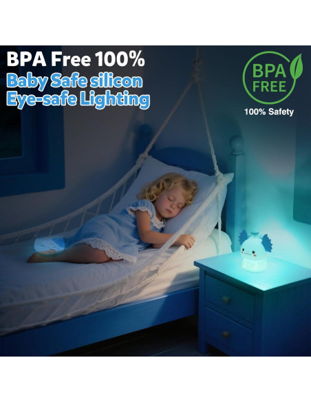 Luz Nocturna Axolote Ollycasa, 7 Colores, Recargable, 11cm