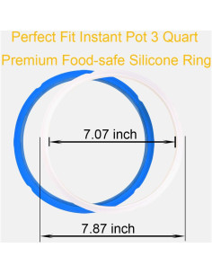 Paquete de 2 Anillos de Sellado MIRUMIO para Instant Pot Mini 3 Qt 2