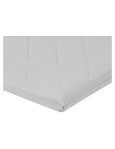 Sábana Acolchada para Cuna Portátil Everyday Kids Gris